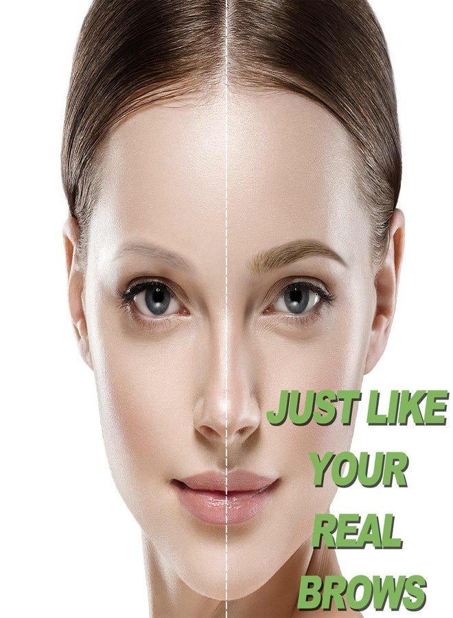 درمود قلم تحديد الحواجب بتقنية الميكروبليدينغ، أقلام حواجب مقاومة للماء للنساء، قلم تحديد الحواجب بلون أشقر طبيعي، قلم سائل دقيق برأس رفيع بأربعة فروع، بني فاتح - Image 2